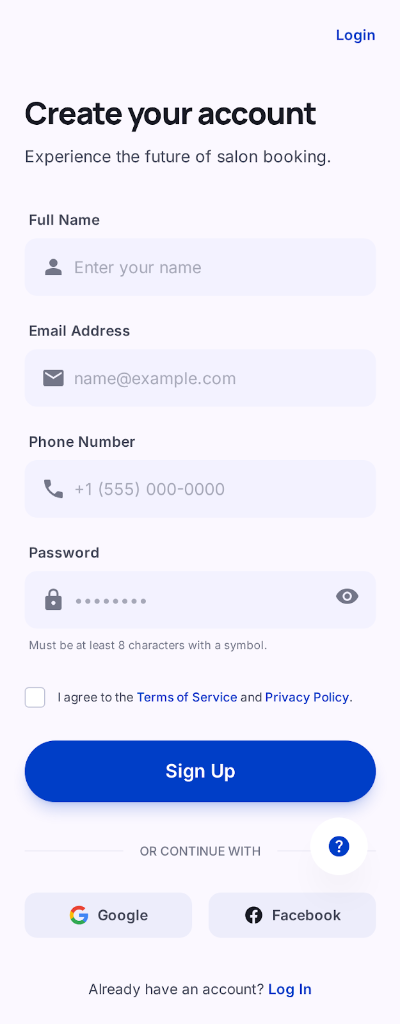 OutQ — Salon Booking App screenshot 4